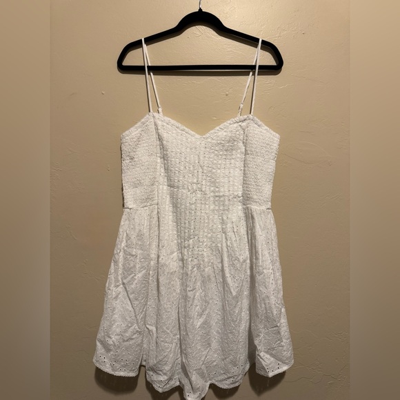 Aerie White eyelet Mini Dress - Picture 4 of 8